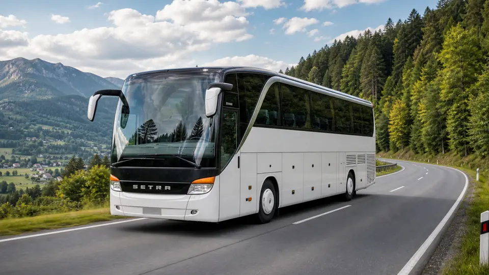 Setra 415 GT-HD na polskiej trasie górskiej